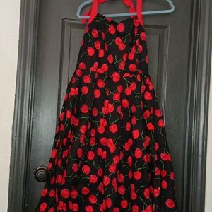 Cherry Retro Halter Dresssize 12